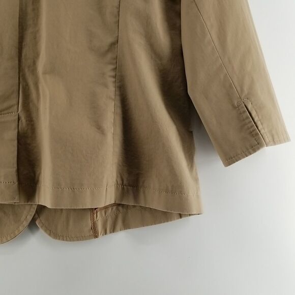 EDDIE BAUER Jacket Womens Size 14 Tan Brown Fall Spring Button Down Blazer - Picture 10 of 10